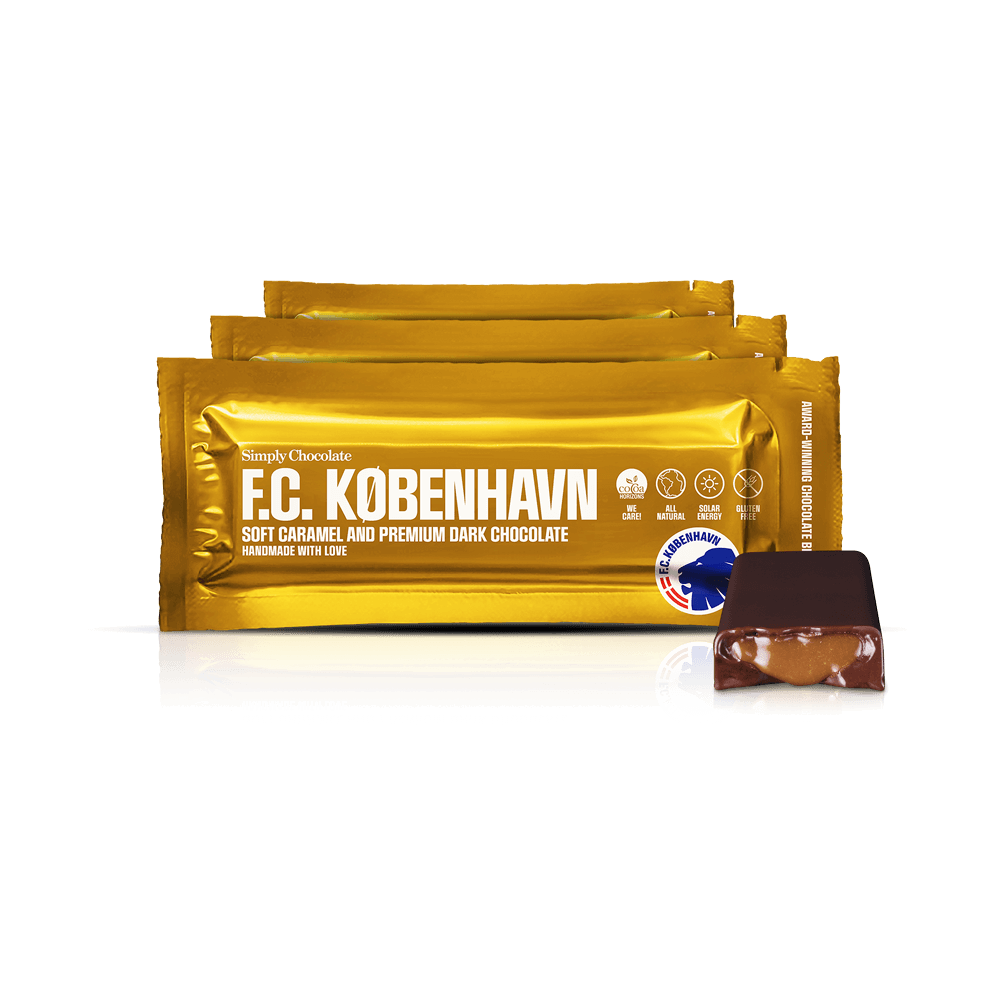 FCK guldbar 12-pack | Blød karamel og mørk chokolade