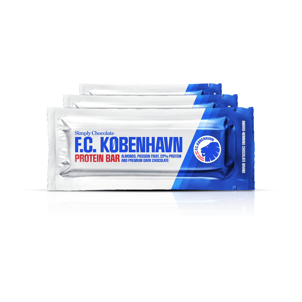 FCK proteinbar 12-pack | Mandler, passionsfrugt og mørk chokolade