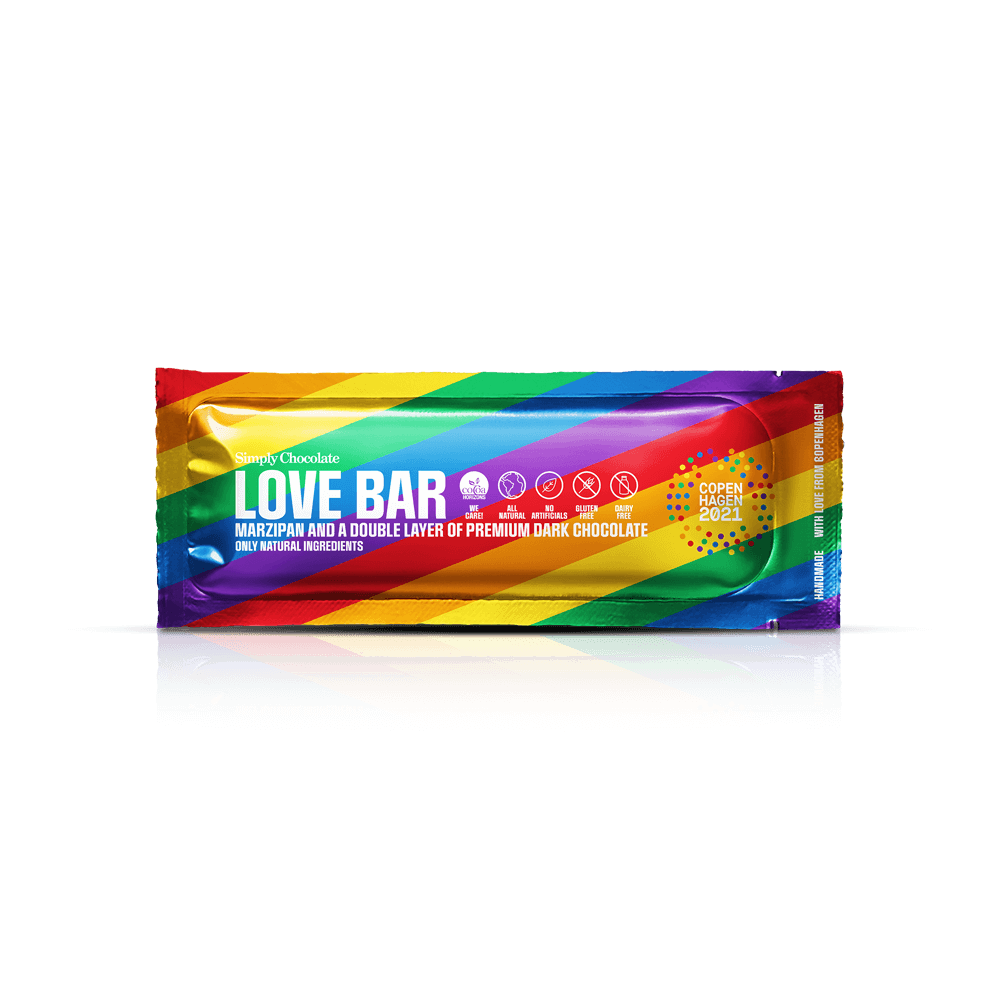 Lovebar | Marcipan og et dobbelt lag mørk chokolade
