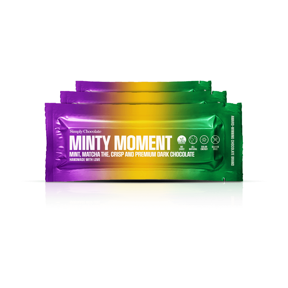 Minty Moment 12-pack | Mint, matcha the, crisp og mørk chokolade