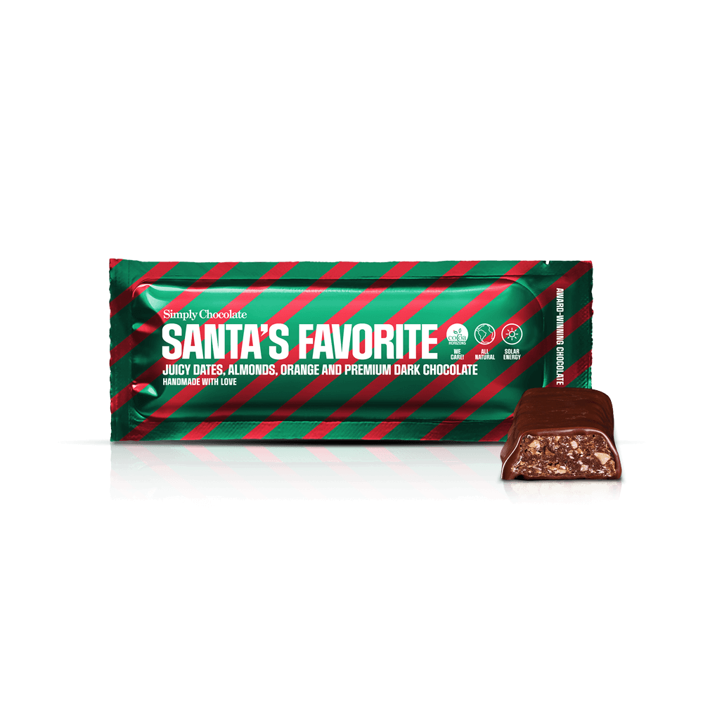 Santa's Favorite | Dadler, mandler, appelsin og mørk chokolade