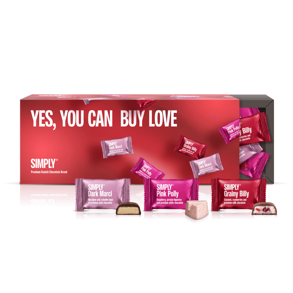 Chokolade Gaveæske 27 stk. - Yes, you can buy love