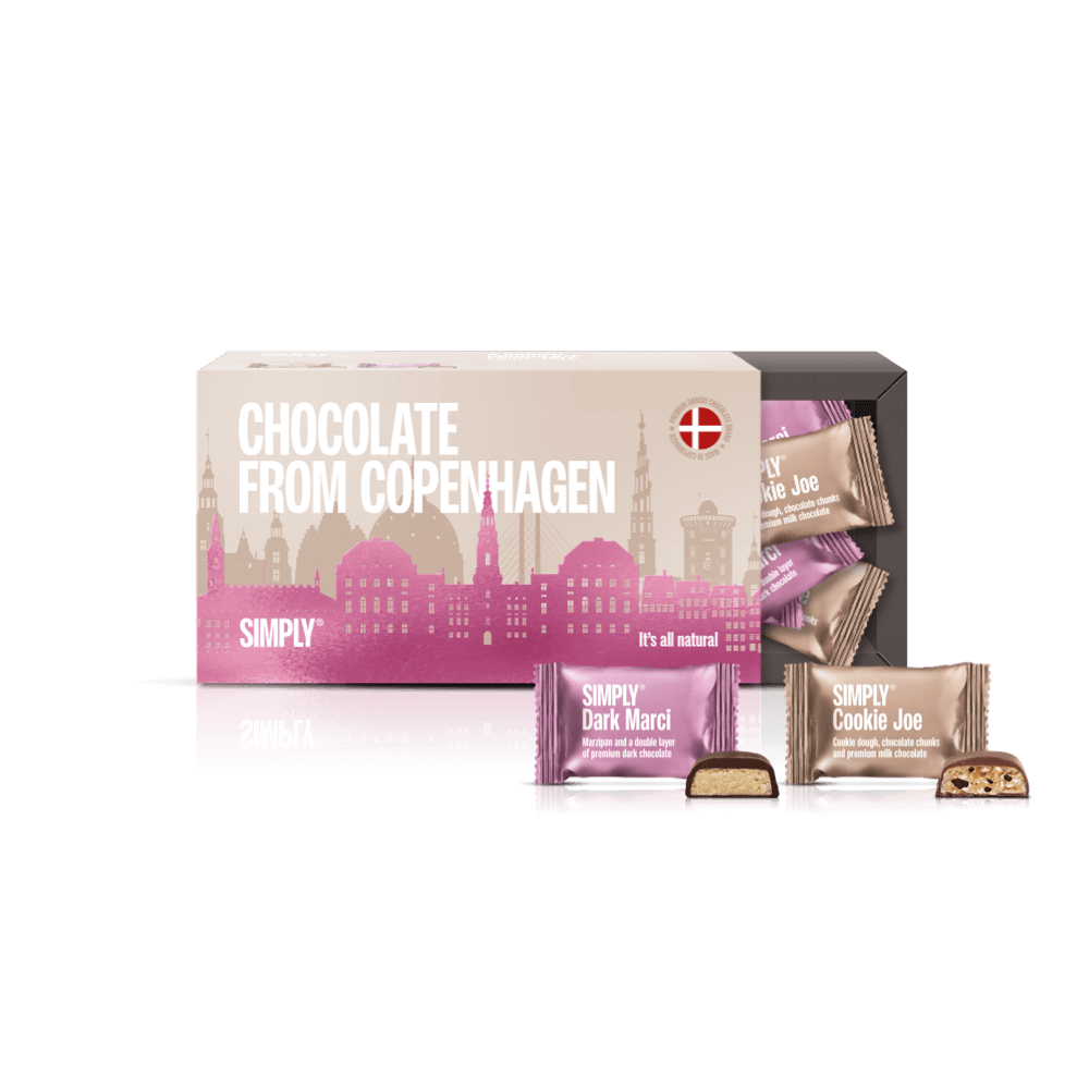 Copenhagen Chokolade - Pink Edition | Gaveæske med 18 stk. Bites
