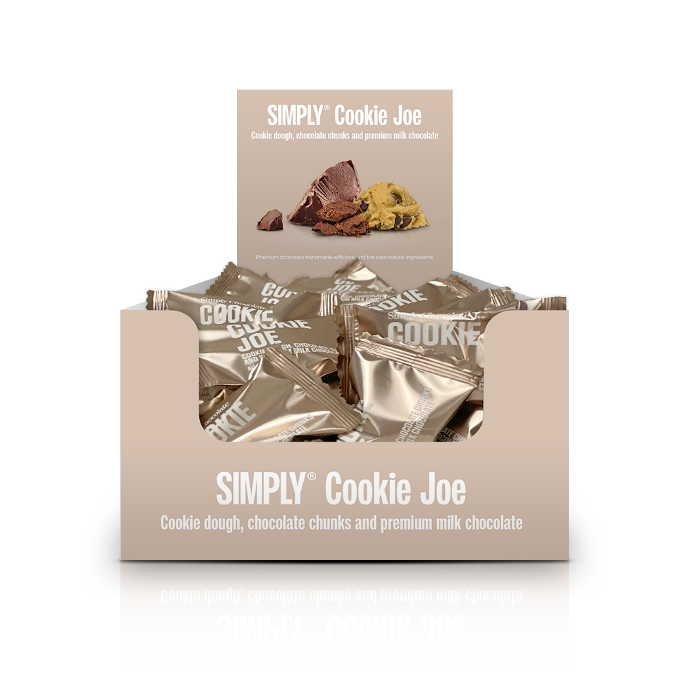 Chokolade Bites kasse 75 stk - Simply® Cookie Joe