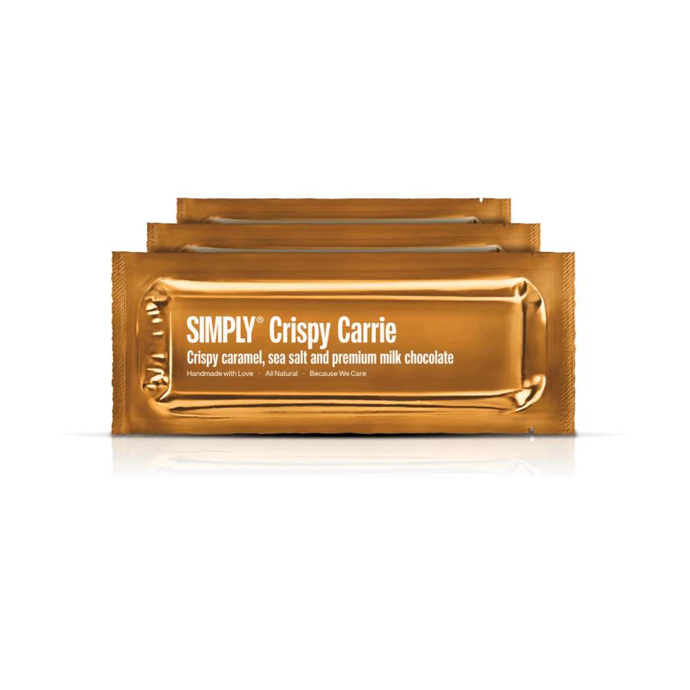 Crispy Carrie 12-pack | Knasende karamel, havsalt og mælkechokolade