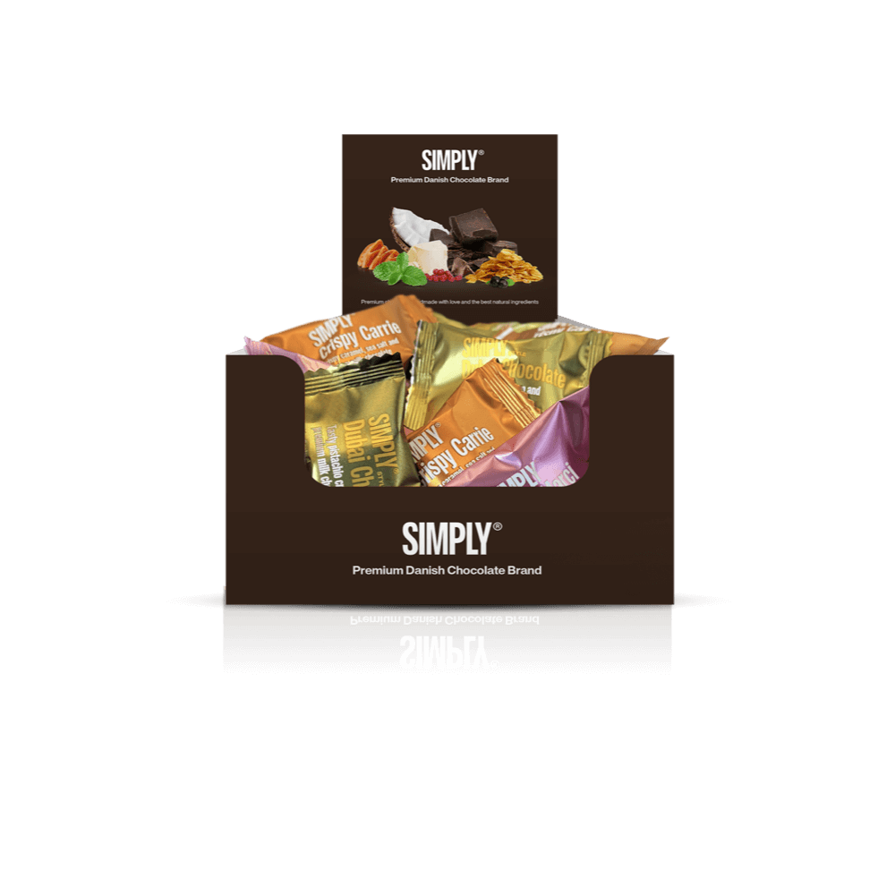 Chokolade Bites mix kasse 75 stk - Favorite Mix