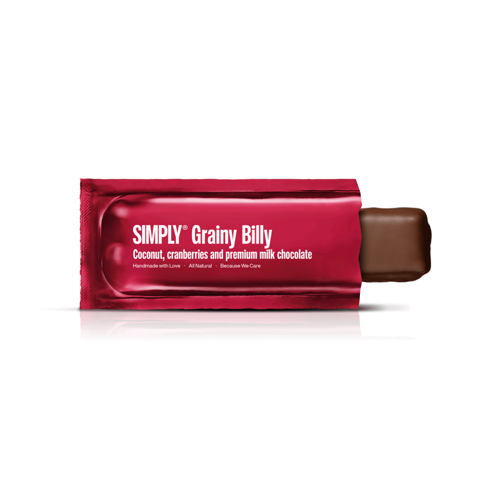 Grainy Billy | Kokos, tranebær og mælkechokolade