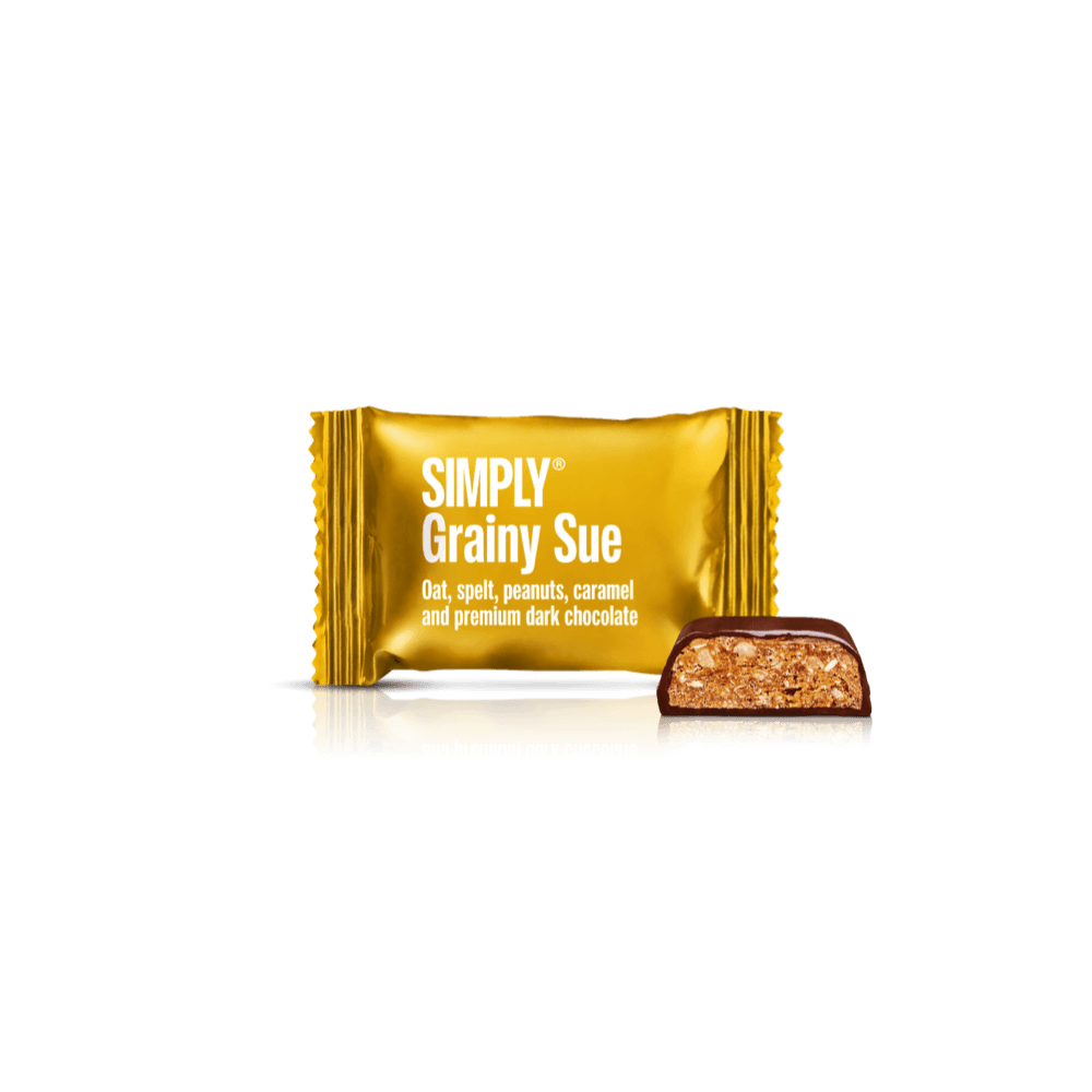 Chokolade Bites kasse 75 stk - Simply® Grainy Sue