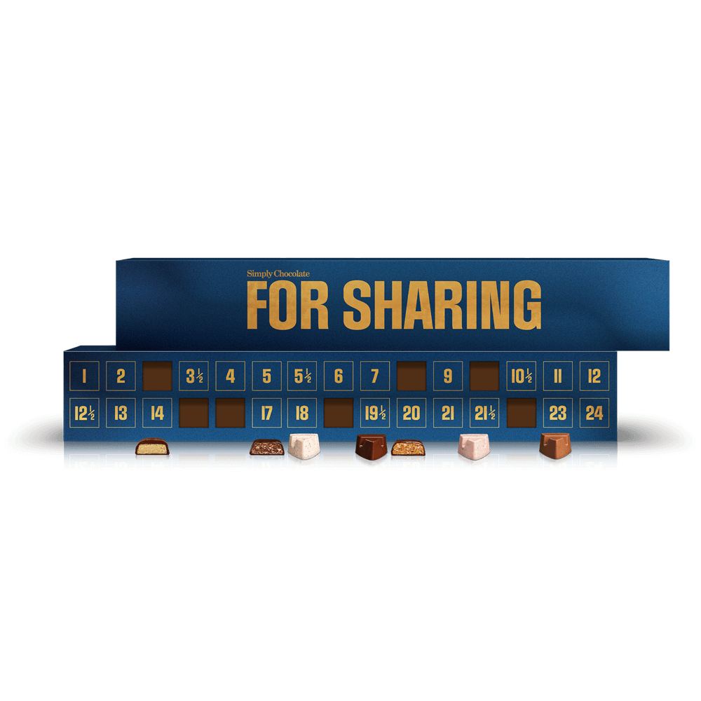 The Sharing Kit | 30 låger med 60 stk. premium chokolade + 2 x chokoladeæsker
