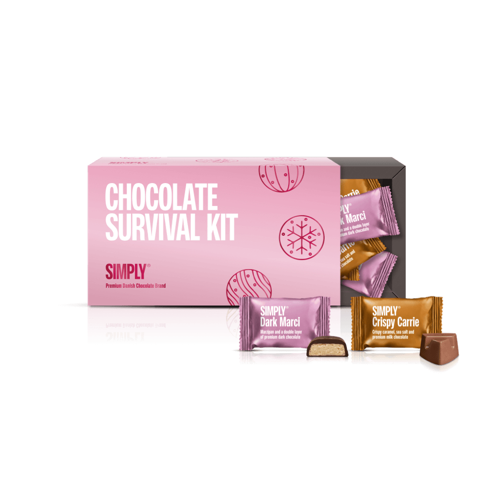 Chokolade Gaveæske 18 stk. - Simply® Chocolate Survival Kit