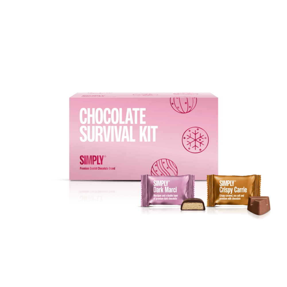 Chokolade Gaveæske 18 stk. - Simply® Chocolate Survival Kit