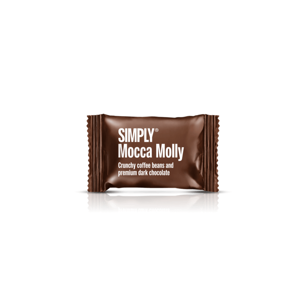 Mocca Molly - 75 stk. box | Crunchy kaffebønner og mørk chokolade