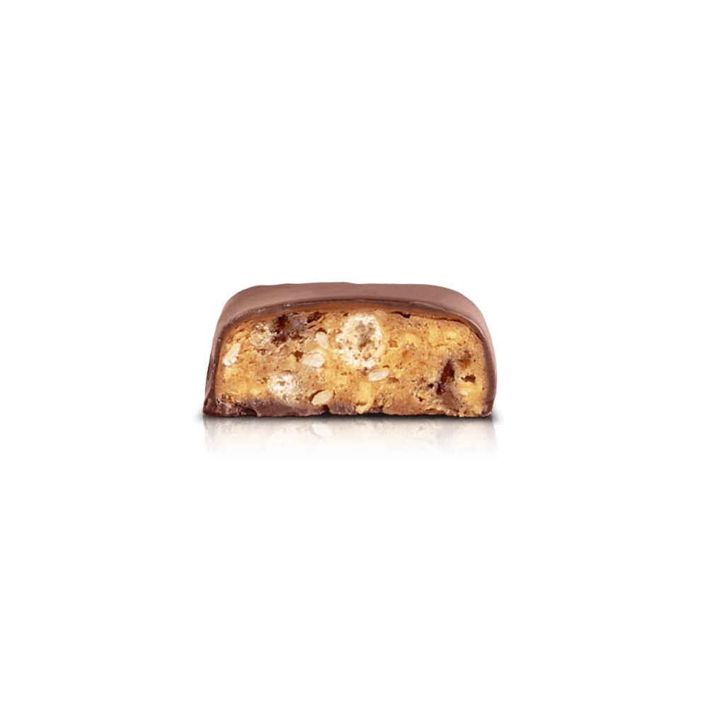 Protein bites - Karamel, yuzu, sesam og premium mælkechokolade | Simply® Sixpack Sally - 75 stk.
