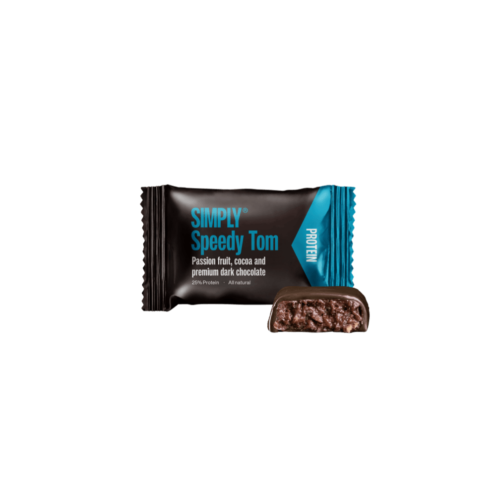 Protein bites - Kakao, Passionsfrugt & Chokolade | Simply® Speedy Tom - 75 stk.