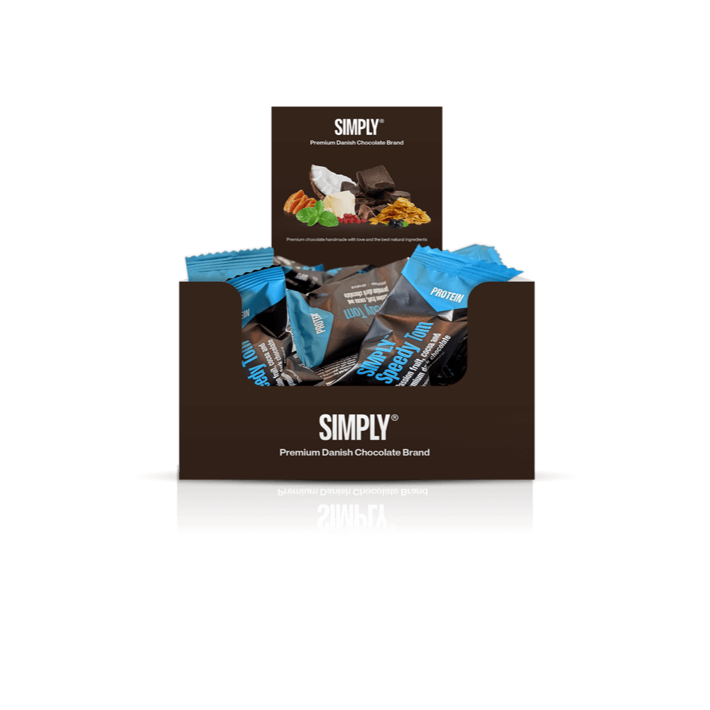 Protein bites - Kakao, Passionsfrugt & Chokolade | Simply® Speedy Tom - 75 stk.