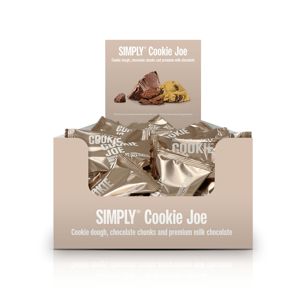 Simply® Cookie Joe - 75 Bites | Cookie dough, chokolade chunks og premium mælkechokolade - Box of Bites - Simply®