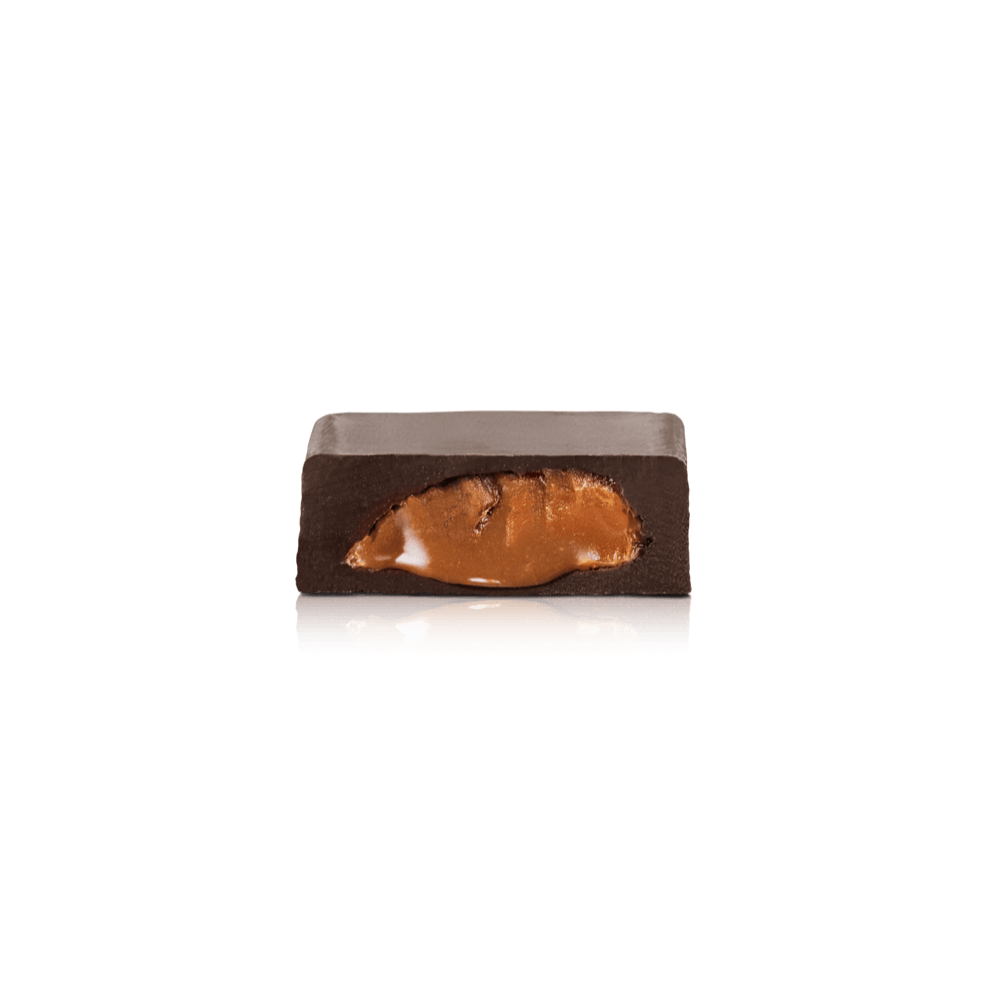 Simply® Creamy Carol - Gaveæske med 9 bites | Blød karamel og premium mørk chokolade - Single Cubes - Simply®