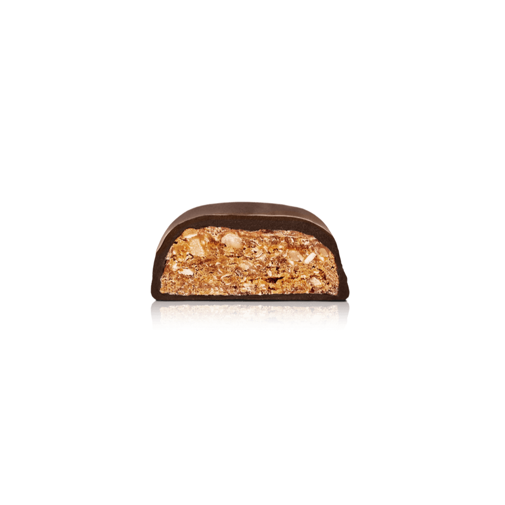 Simply® Grainy Sue - Gaveæske med 9 bites | Havre, spelt, karamel, peanuts og premium mørk chokolade - Single Cubes - Simply®