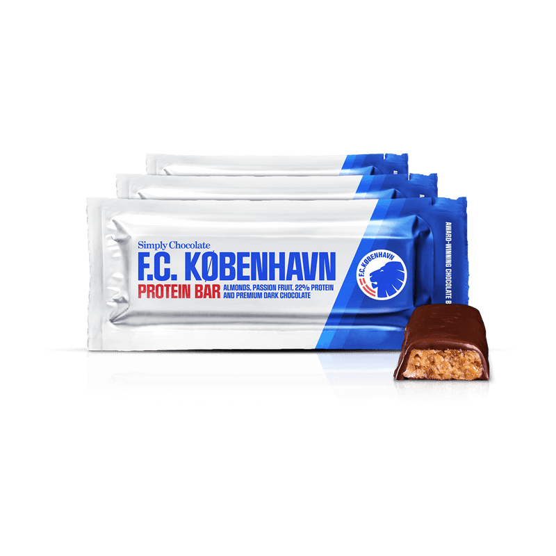FCK proteinbar 12 pack | Mandler, passionsfrugt og premium mørk chokolade