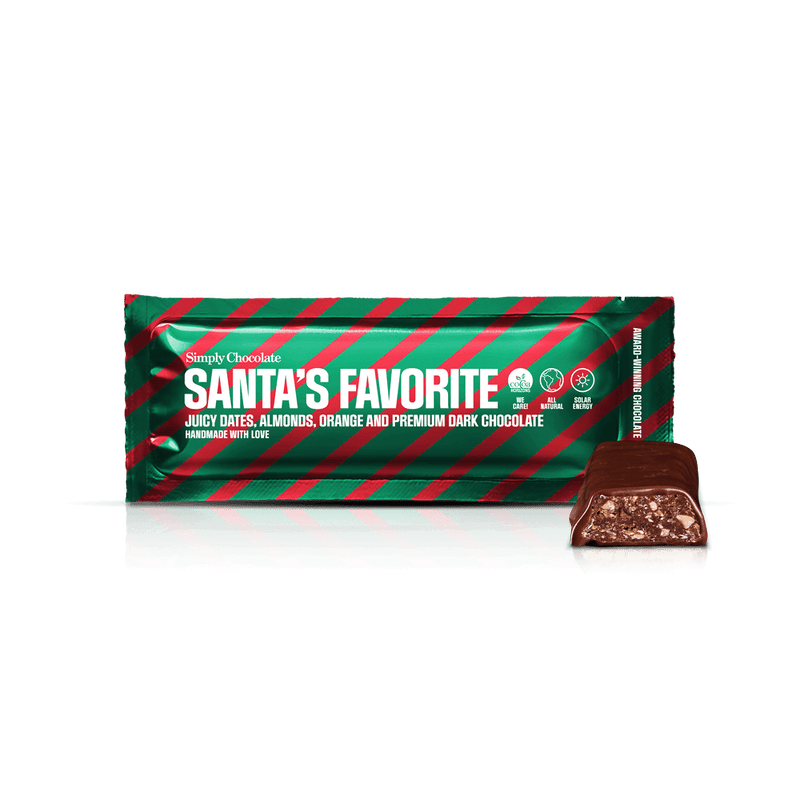 Santa's Favorite | Dadler, mandler, appelsin og premium mørk chokolade