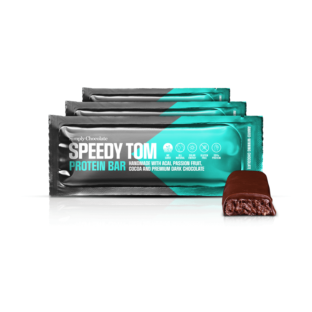 Speedy Tom 12-Pack | Acai, kakao, passionsfrugt og mørk chokolade
