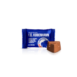 FCK chokolade - box med 75 stk. bites | Knasende karamel, havsalt og premium mælkechokolade