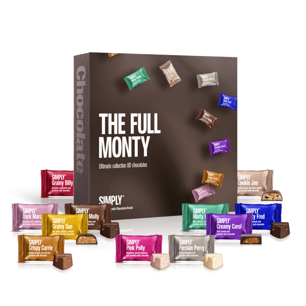 Chokolade Gaveæske 80 stk. - The Full Monty