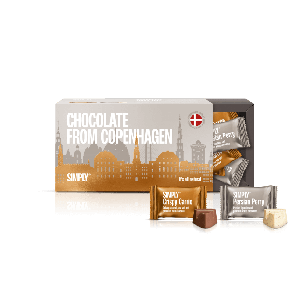 Copenhagen Chokolade - Brown Edition |  Gaveæske med 18 stk. Bites