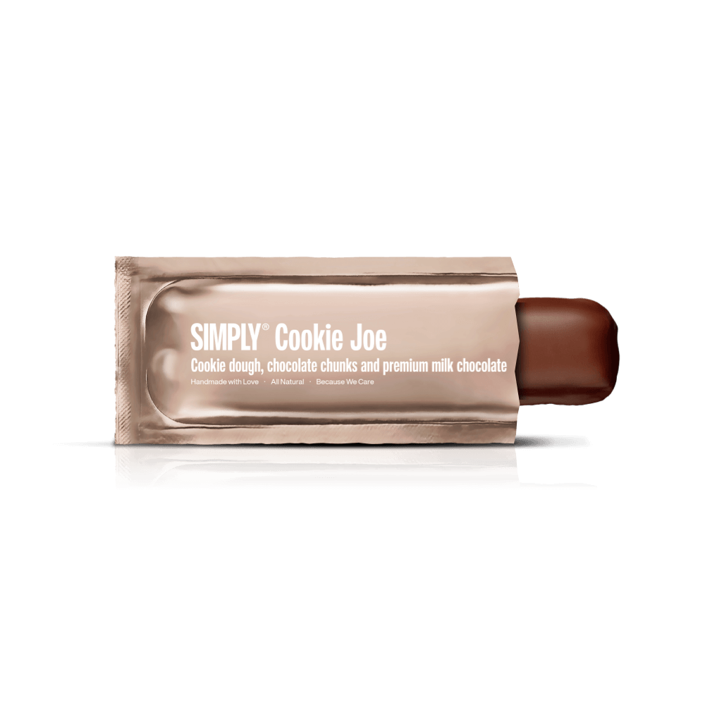 Simply® Cookie Joe | Cookie dough, chokolade chunks og premium mælkechokolade