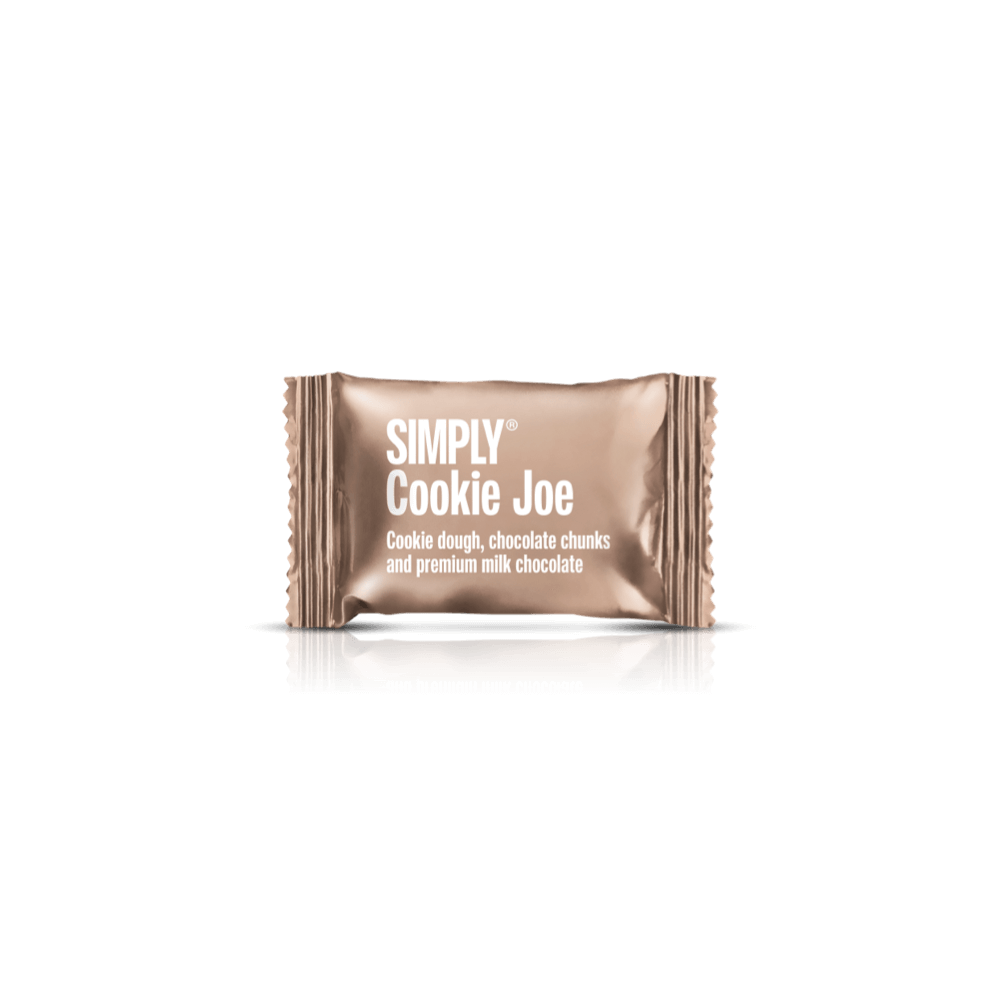 Simply® Cookie Joe - 75 Bites | Cookie dough, chokolade chunks og premium mælkechokolade