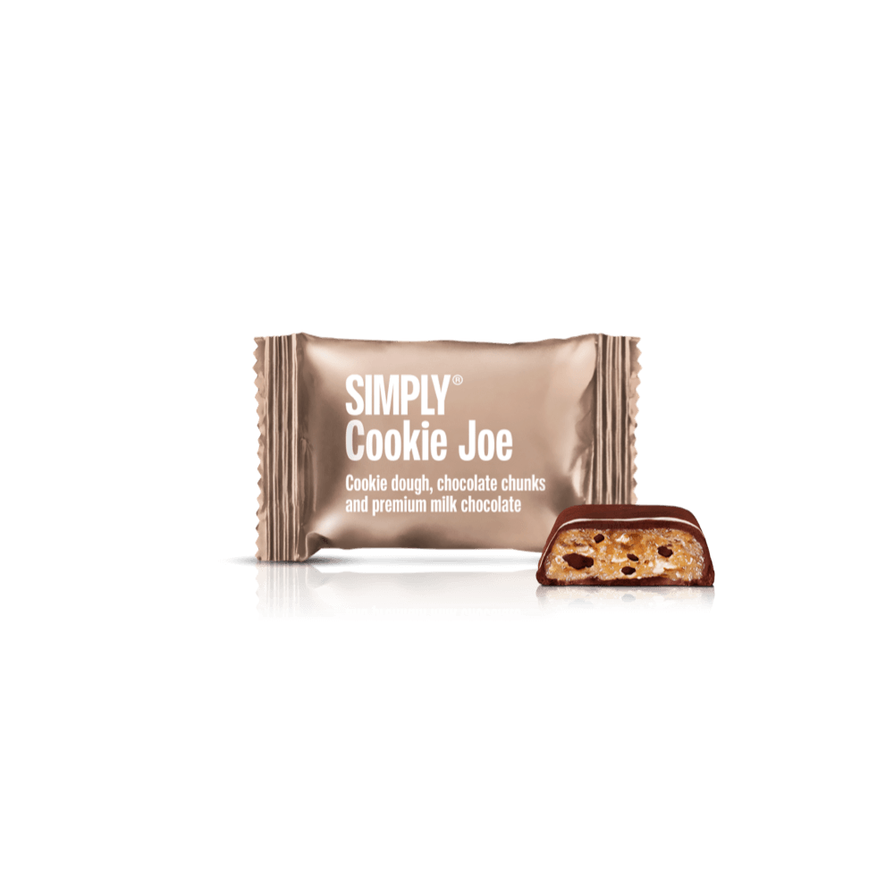 SIMPLY Cookie Joe - 75 stk. box | Cookie dough, chokolade chunks og mælkechokolade