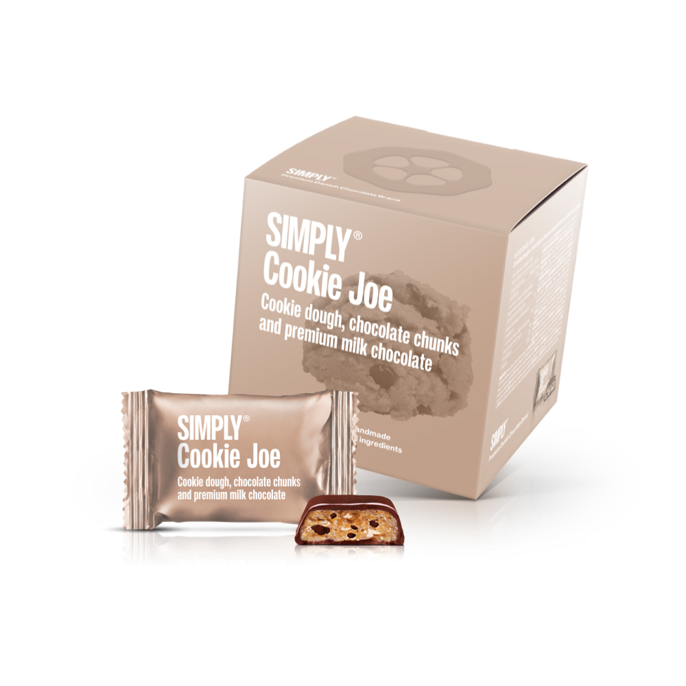 SIMPLY Cookie Joe - Cube med bites | Cookie dough, chokolade chunks og mælkechokolade