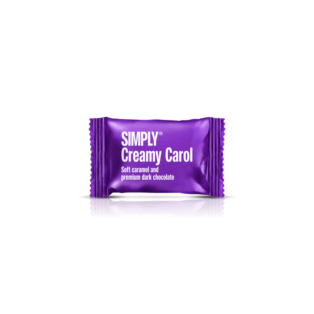 Simply® Creamy Carol - 75 Bites | Blød karamel og premium mørk chokolade