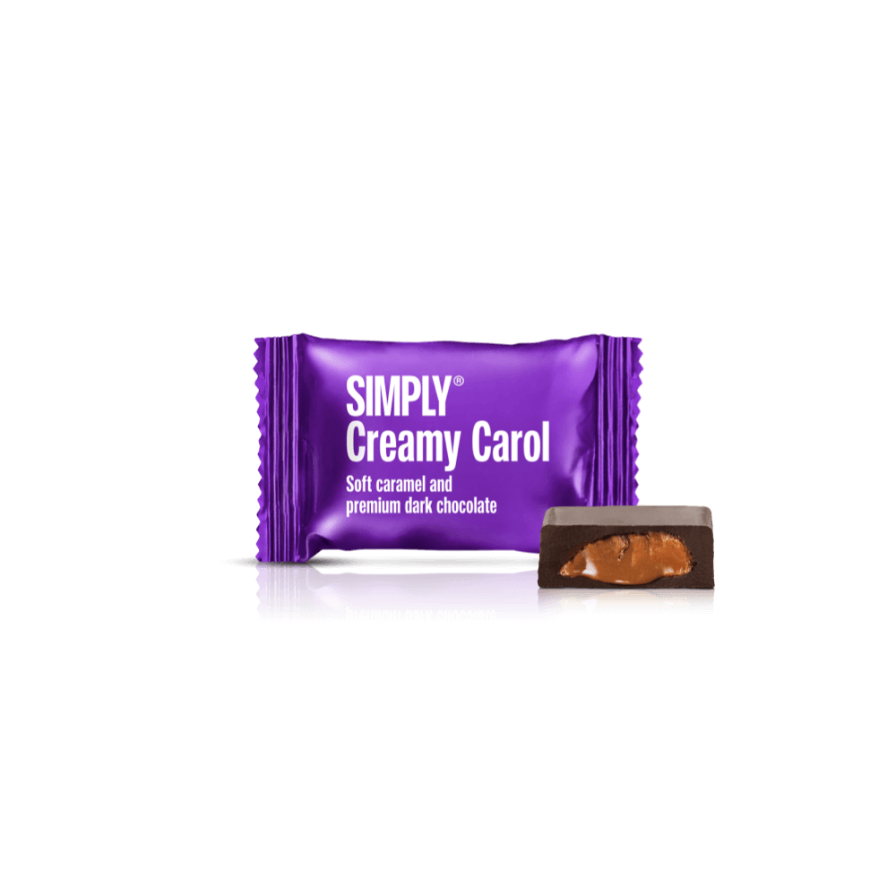 Simply® Creamy Carol - 75 Bites | Blød karamel og premium mørk chokolade