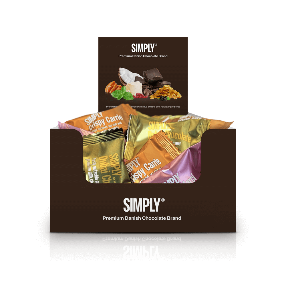 Chokolade Bites mix kasse 75 stk - Simply® Favorite Mix