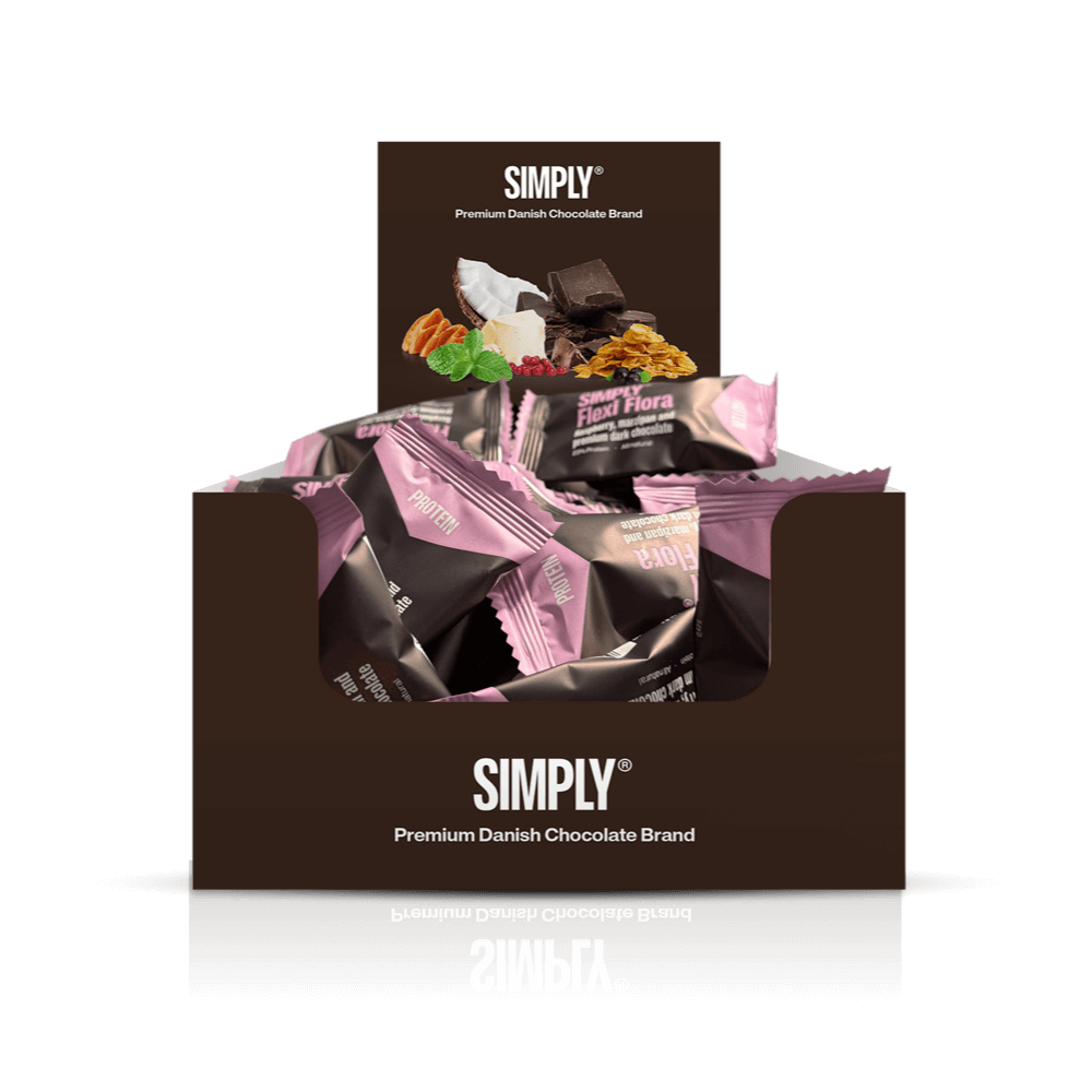 Chokolade Protein Bites kasse 75 stk - Simply® Flexi Flora