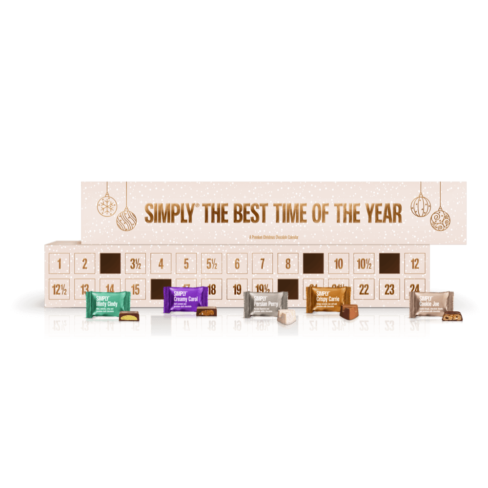 Simply® The Best Time Of The Year | Chokoladejulekalender med 30 låger