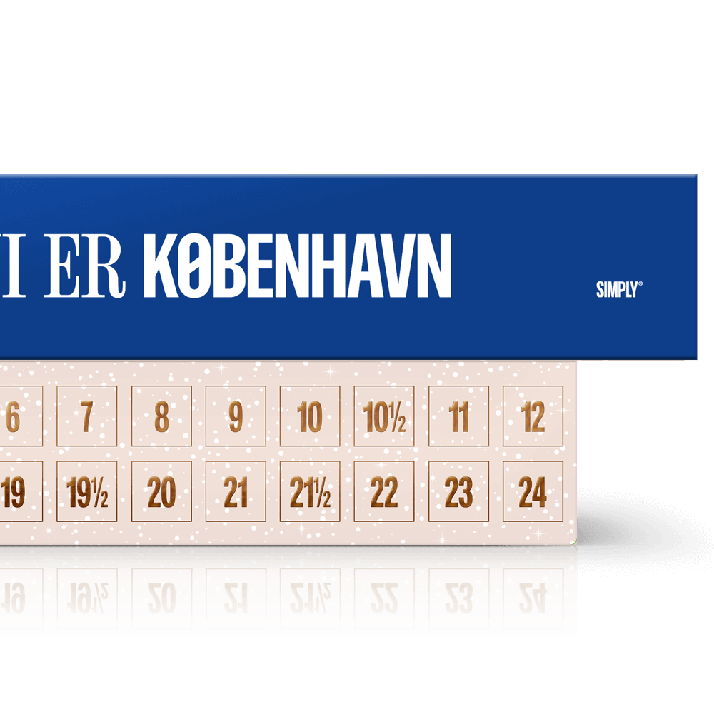 F.C. København chokoladejulekalender | 30 låger med premium chokolade