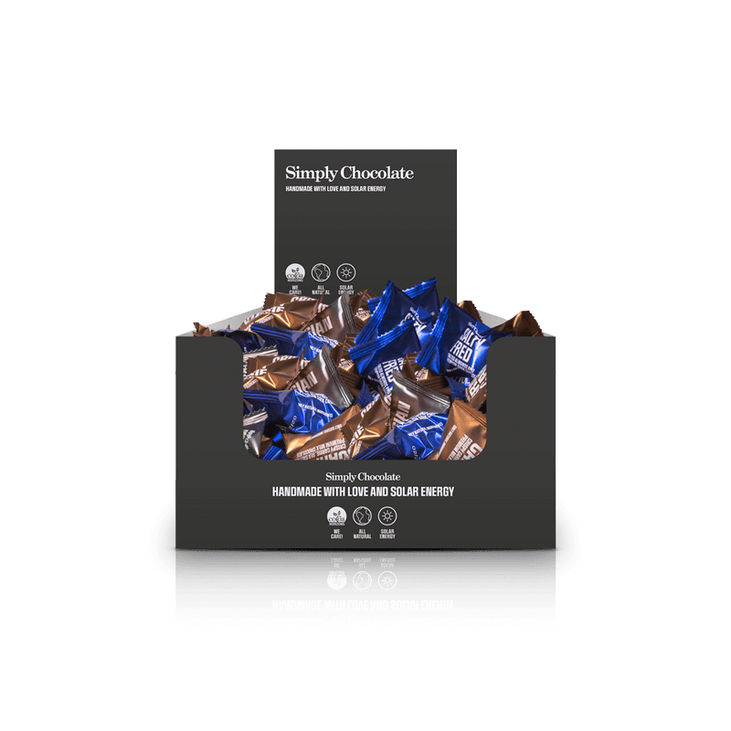 Solid Mix - Box med 75 stk. Bites | Mix af Bites af solid chokolade