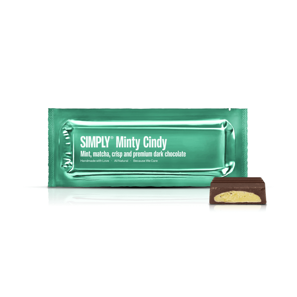 Simply® Minty Cindy | Mint, matcha the, crisp og premium mørk chokolade