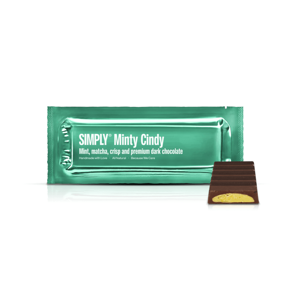 Minty Cindy | Mint, matcha the, crisp og premium mørk chokolade