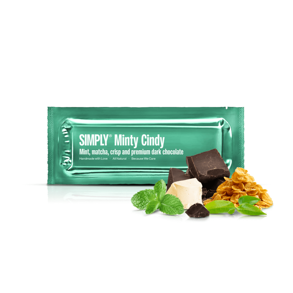 Simply® Minty Cindy | Mint, matcha the, crisp og premium mørk chokolade