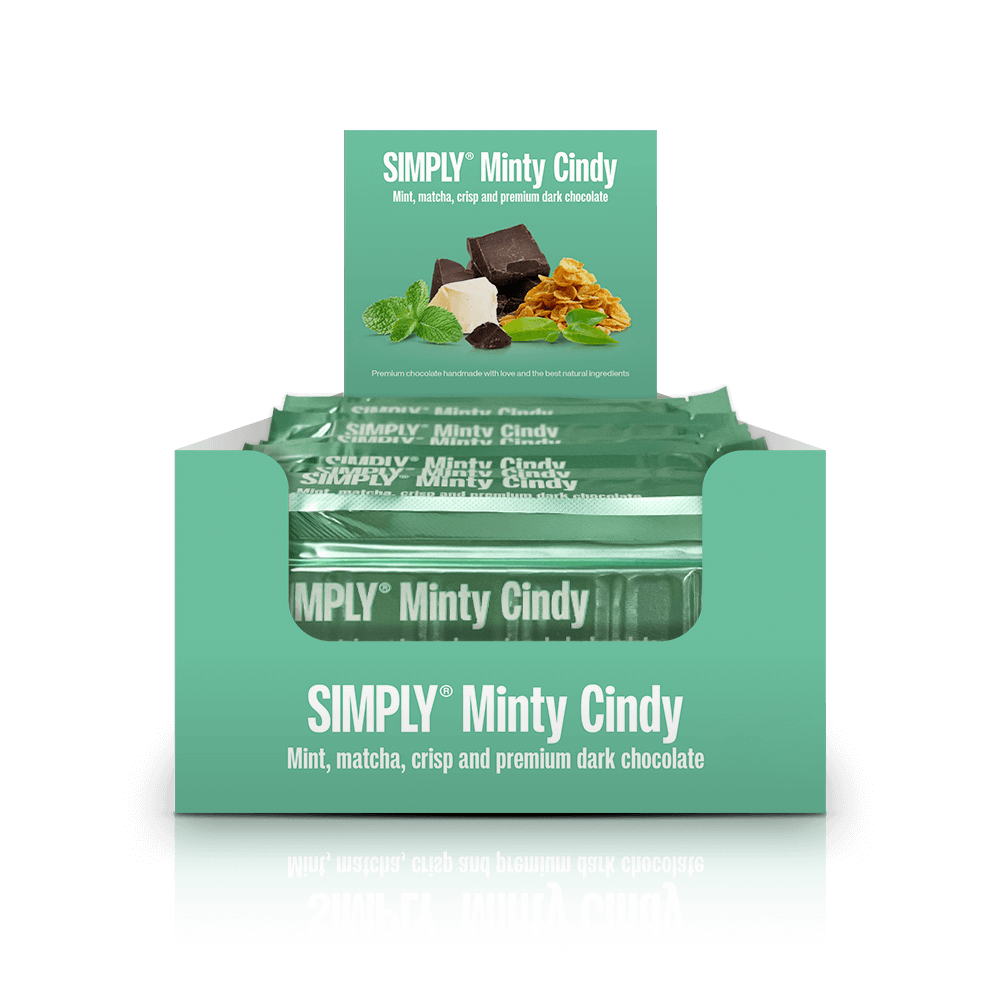 Simply® Minty Cindy | Mint, matcha the, crisp og premium mørk chokolade