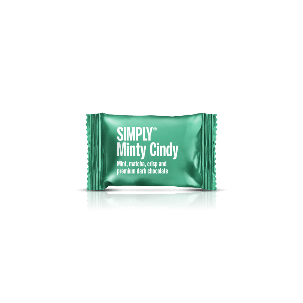 Simply® Minty Cindy - 75 Bites | Mint, matcha the, crisp og premium mørk chokolade