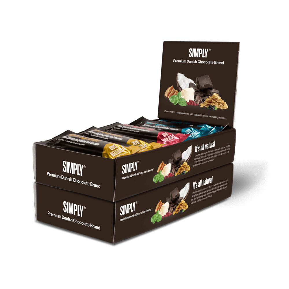 Protein mix 30-pack | Blandet kasse med 3 forskellige proteinbarer