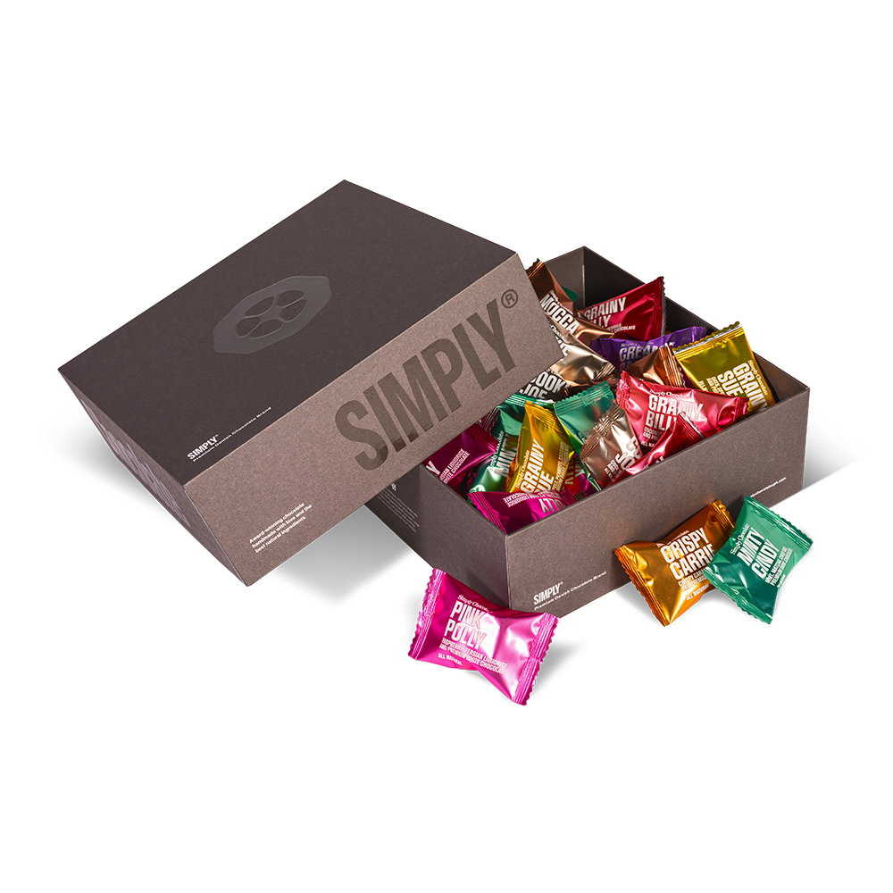 The Premium Box - Eksklusiv gaveæske | 50 stk. mix chokolade bites