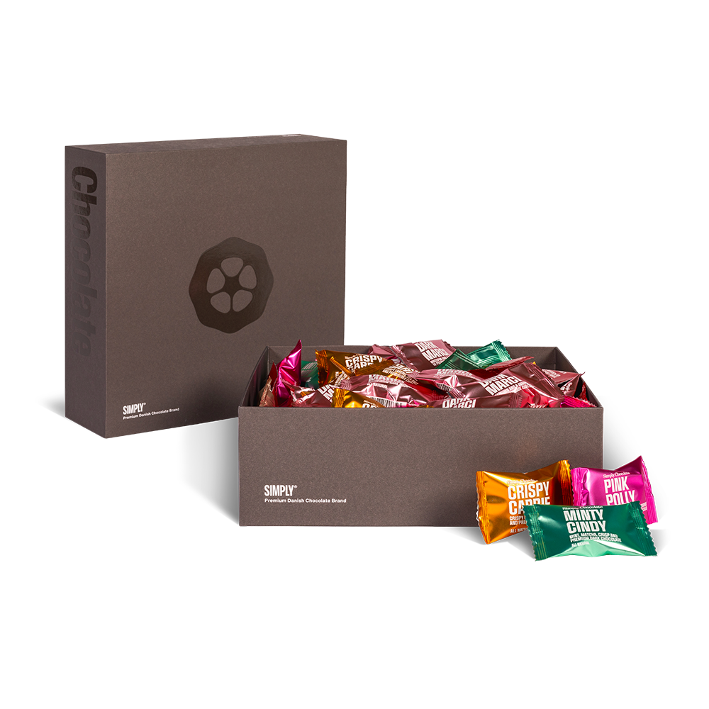 The Ultimate Box - Eksklusiv gaveæske | 80 stk. mix chokolade bites