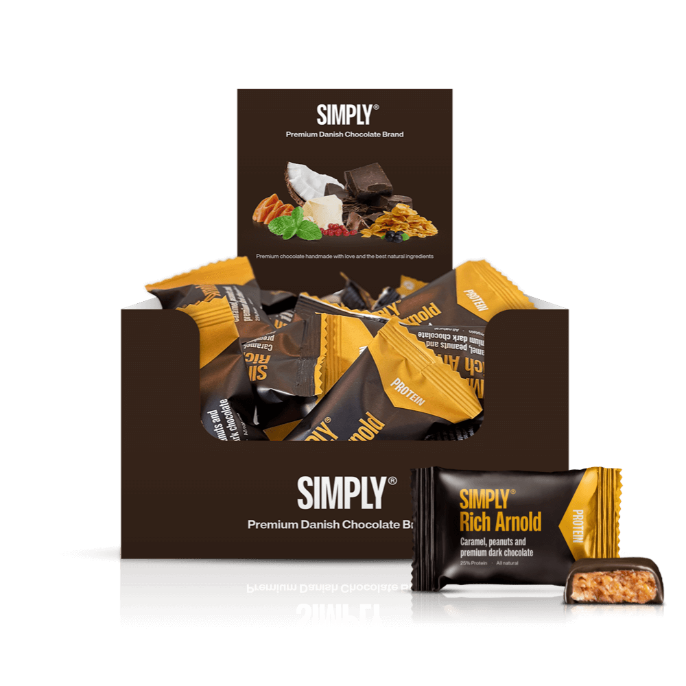 Chokolade Protein Bites kasse 75 stk - Simply® Rich Arnold