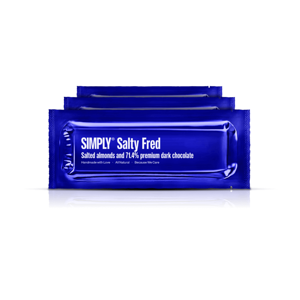 Salty Fred 12-pack | Saltede mandler og mørk chokolade